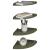 Raft suspendat cu raft 4 pcs Verde măsliniu 24 x 24 x 2 cm GartenMobel Dekor