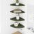 Raft suspendat cu raft 4 pcs Verde măsliniu 24 x 24 x 2 cm GartenMobel Dekor