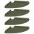 Raft suspendat cu raft 4 pcs Verde măsliniu 24 x 24 x 2 cm GartenMobel Dekor
