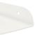 Raft suspendat cu raft cu depozitare 2 pcs Alb 24 x 24 x 2 cm GartenMobel Dekor