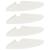 Raft suspendat cu raft cu depozitare 4 pcs Alb 24 x 24 x 2 cm GartenMobel Dekor