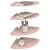 Raft suspendat cu raft cu depozitare 4 pcs Roz 30 x 30 x 2 cm GartenMobel Dekor