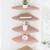 Raft suspendat cu raft cu depozitare 4 pcs Roz 30 x 30 x 2 cm GartenMobel Dekor