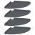 Raft suspendat cu raft 4 pcs Antracit 30 x 30 x 2 cm GartenMobel Dekor