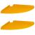 Raft suspendat cu raft 2 pcs Galben muștar 30 x 30 x 2 cm GartenMobel Dekor
