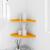 Raft suspendat cu raft 2 pcs Galben muștar 30 x 30 x 2 cm GartenMobel Dekor