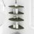 Raft suspendat cu raft 4 pcs Olivengrønn 30 x 30 x 2 cm GartenMobel Dekor