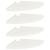 Raft suspendat cu raft cu depozitare 4 pcs Alb 30 x 30 x 2 cm GartenMobel Dekor