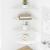 Raft suspendat cu raft cu depozitare 4 pcs Alb 30 x 30 x 2 cm GartenMobel Dekor