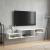 Sistem de TV montat pe perete Montare pe perete Alb GartenMobel Dekor