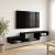 Sistem de TV montat pe perete Montare pe perete Stejar Negru GartenMobel Dekor