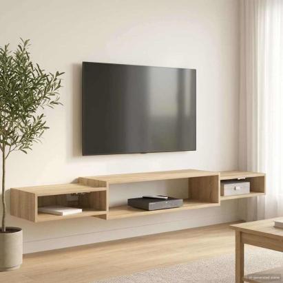 Sistem de TV montat pe perete Montare pe perete Stejar Sonoma GartenMobel Dekor
