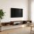 Sistem de TV montat pe perete Montare pe perete Stejar fumuriu GartenMobel Dekor