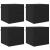 Dulap TV montat pe perete 4 pcs Stejar Negru 30,5 x 30 x 30 cm GartenMobel Dekor