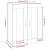 Dulap de perete suspendat, alb, 69,5x32,5x90 cm GartenMobel Dekor