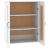 Dulap de perete suspendat, alb, 69,5x32,5x90 cm GartenMobel Dekor
