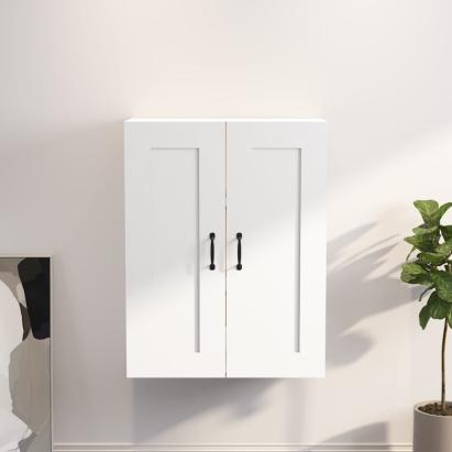 Dulap de perete suspendat, alb, 69,5x32,5x90 cm GartenMobel Dekor