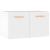 Dulap de perete, alb, 60x36,5x35 cm, lemn prelucrat GartenMobel Dekor