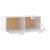 Dulap de perete, alb, 100x36,5x35 cm, lemn prelucrat GartenMobel Dekor