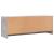 Comodă TV, gri beton, 102x30x37,5 cm, lemn prelucrat GartenMobel Dekor