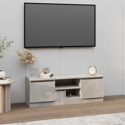 Comodă TV cu ușă, gri beton, 102x30x36 cm GartenMobel Dekor