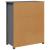 Dulap, gri, 83x41,5x100 cm, lemn masiv de pin GartenMobel Dekor