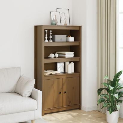 Dulap înalt, maro miere, 80x35x154 cm, lemn masiv de pin GartenMobel Dekor