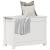 Cutie de depozitare, alb, 60x32x45,5 cm, lemn masiv de pin GartenMobel Dekor