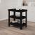 Banc de lucru, negru, 78,5x50x80 cm, lemn masiv pin GartenMobel Dekor
