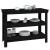 Banc de lucru, negru, 110,5x50x80 cm, lemn masiv pin GartenMobel Dekor