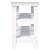 Banc de lucru, alb, 142,5x50x80 cm, lemn masiv pin GartenMobel Dekor