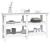 Banc de lucru, alb, 142,5x50x80 cm, lemn masiv pin GartenMobel Dekor