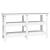 Banc de lucru, alb, 142,5x50x80 cm, lemn masiv pin GartenMobel Dekor