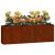 Jardiniere de perete, 2 buc., ruginiu, 53x10x17 cm, oțel corten GartenMobel Dekor