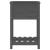 Jardinieră cu raft, gri, 54x34,5x81 cm, lemn masiv de pin GartenMobel Dekor