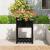 Jardinieră cu raft, negru, 54x54x81 cm, lemn masiv de pin GartenMobel Dekor