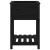 Jardinieră cu raft, negru, 54x54x81 cm, lemn masiv de pin GartenMobel Dekor