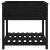 Jardinieră cu raft, negru, 82,5x82,5x81 cm, lemn masiv de pin GartenMobel Dekor