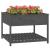 Jardinieră cu raft, gri, 111,5x111,5x81 cm, lemn masiv de pin GartenMobel Dekor