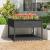 Jardinieră cu raft, gri, 111,5x111,5x81 cm, lemn masiv de pin GartenMobel Dekor