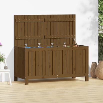 Cutie depozitare grădină, maro miere, 121x55x64 cm, lemn pin GartenMobel Dekor