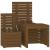 Set mobilier de bar, 3 piese, maro miere, lemn masiv de pin GartenMobel Dekor