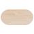 Blat de masă oval din lemn masiv de pin 60x30x2,5 cm GartenMobel Dekor