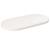 Blat de masă, alb, 80x40x2,5 cm, lemn masiv de pin, oval GartenMobel Dekor