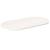 Blat de masă, alb, 100x50x2,5 cm, lemn masiv de pin, oval GartenMobel Dekor