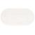 Blat de masă, alb, 100x50x2,5 cm, lemn masiv de pin, oval GartenMobel Dekor