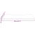 Blat de birou, alb, 80x40x2,5 cm, lemn masiv de pin GartenMobel Dekor