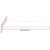 Blat de birou, alb, 110x60x2,5 cm, lemn masiv de pin GartenMobel Dekor