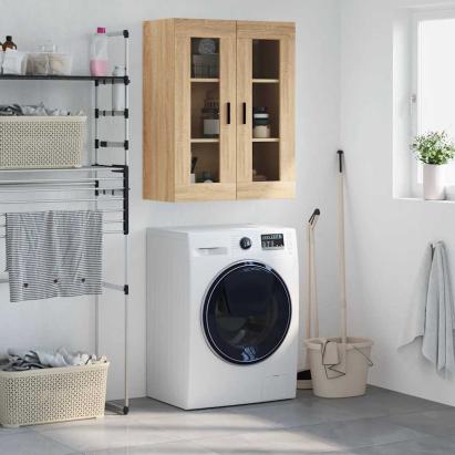 Dulap TV montat pe perete, stejar sonoma, 69,5x34x90 cm GartenMobel Dekor