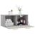 Dulap de perete, gri sonoma, 80x36,5x35 cm, lemn compozit GartenMobel Dekor